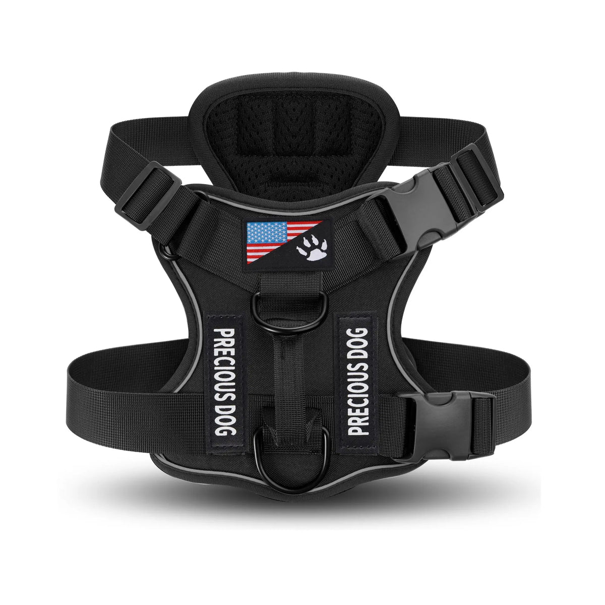 Tactical Dog Harness - Versatile and Durable Harness for All Breeds, Reflective Design, Adjustable No-Pull Control, Comfortable All-Day Wear, Easy Clip Attachment