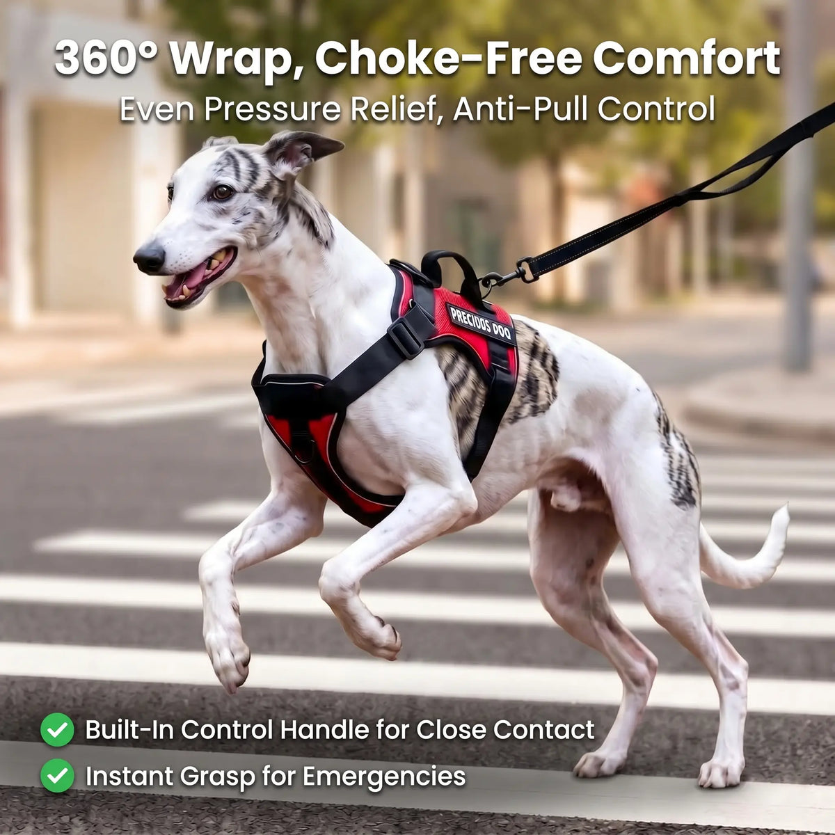 Tactical Dog Harness - Versatile and Durable Harness for All Breeds, Reflective Design, Adjustable No-Pull Control, Comfortable All-Day Wear, Easy Clip Attachment
