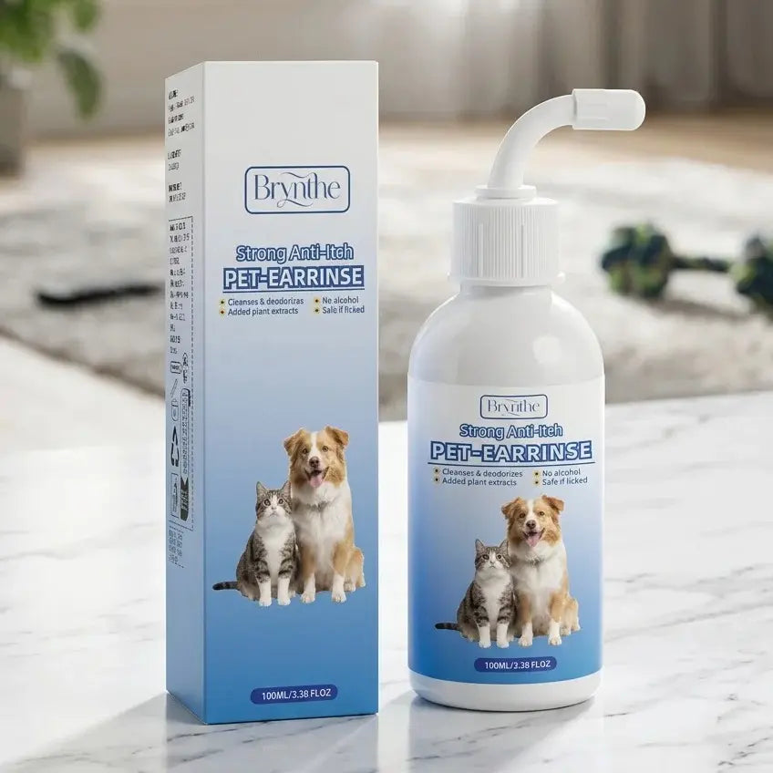 Gentle Pet Ear Cleanser | Odorless Solution for Dogs and Cats