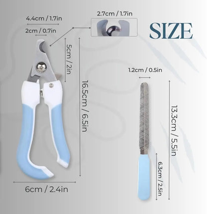 9-In-1 Professional Grooming Scissors Kit for Dogs and Cats - Ergonomic Design with Precise Cutting, Rounded Tips, Thinning Shears, Nail Clipper, File, Steel Comb, and Storage Case for Small to Medium Pets and Beginners