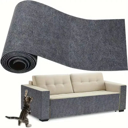 Iridescent Protective Cat Claw Guard Sticky Pad - 11.85" x 39.3" - Easy Installation Anti-Scratch Solution for Leather Furniture, Sofa Arms, and Corners by Sohochic Home Supply