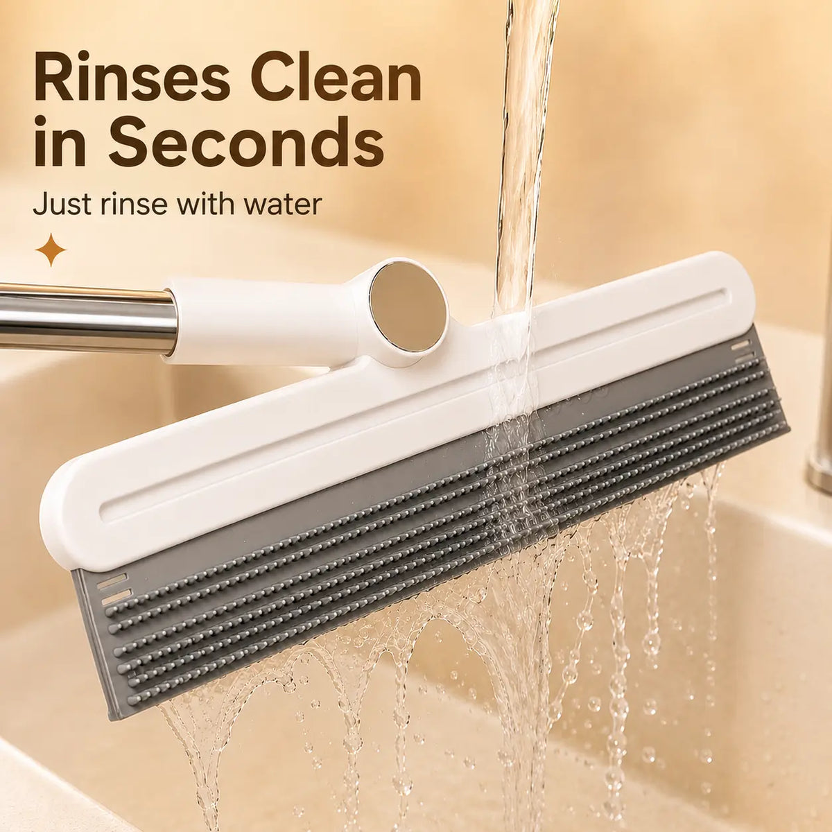 Professional Pet Hair Remover Rake and 180° Rotating Broom, Reusable Wet/Dry Squeegee and Silicone Scrubber for Carpets, Upholstery, Hardwood Floors, Bathrooms, and Pet Areas - Lint Roller Alternative for Rugs, Beds, Mats, and Furniture