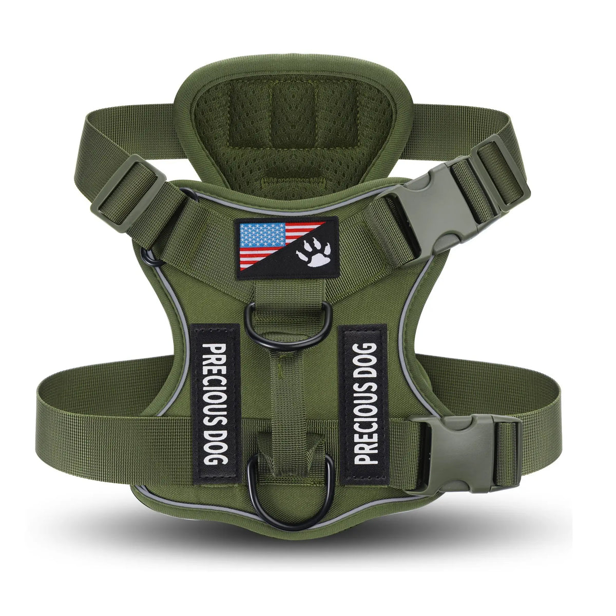 Tactical Dog Harness - Versatile and Durable Harness for All Breeds, Reflective Design, Adjustable No-Pull Control, Comfortable All-Day Wear, Easy Clip Attachment