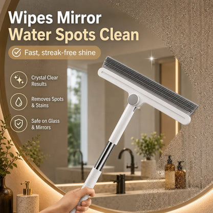 Professional Pet Hair Remover Rake and 180° Rotating Broom, Reusable Wet/Dry Squeegee and Silicone Scrubber for Carpets, Upholstery, Hardwood Floors, Bathrooms, and Pet Areas - Lint Roller Alternative for Rugs, Beds, Mats, and Furniture