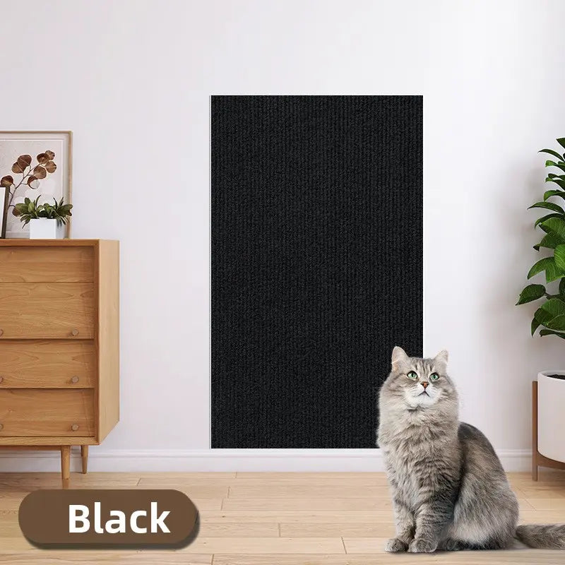 Iridescent Protective Cat Claw Guard Sticky Pad - 11.85" x 39.3" - Easy Installation Anti-Scratch Solution for Leather Furniture, Sofa Arms, and Corners by Sohochic Home Supply
