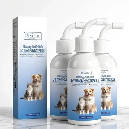 Gentle Pet Ear Cleanser | Odorless Solution for Dogs and Cats