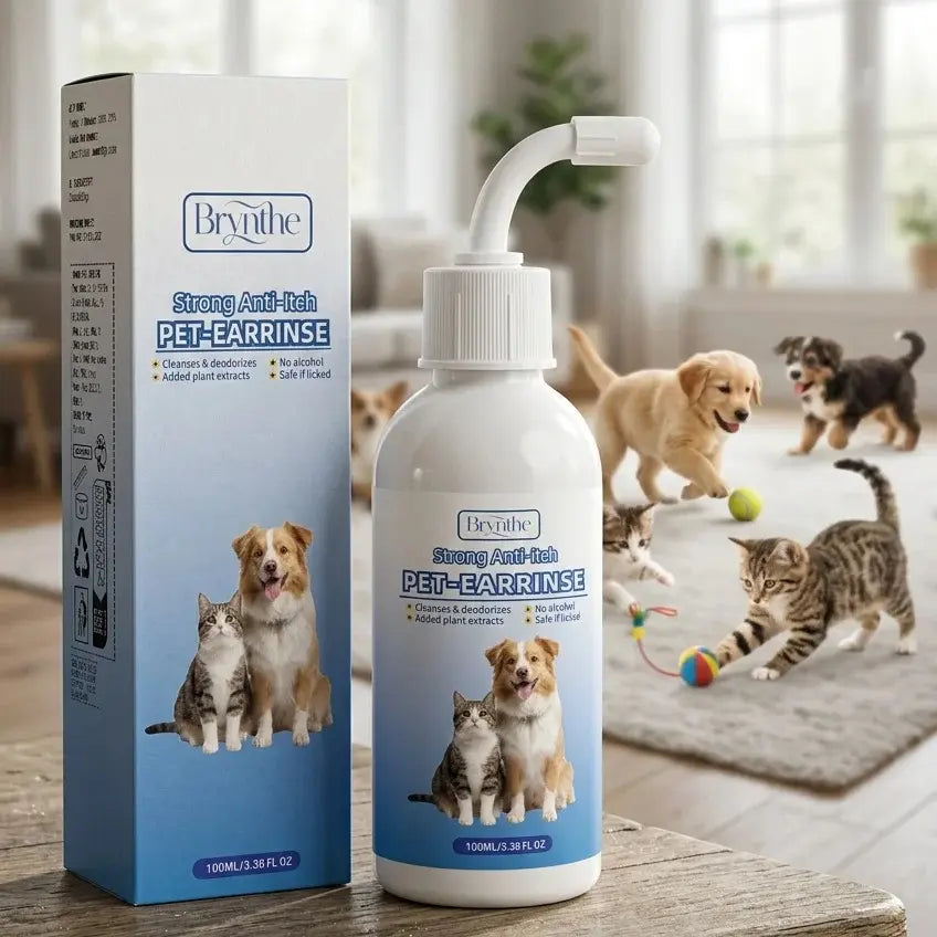 Gentle Pet Ear Cleanser | Odorless Solution for Dogs and Cats