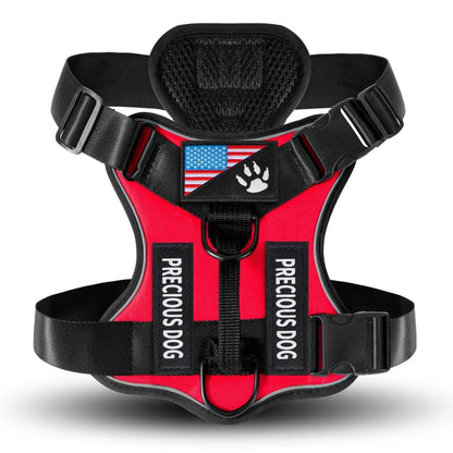 Tactical Dog Harness - Versatile and Durable Harness for All Breeds, Reflective Design, Adjustable No-Pull Control, Comfortable All-Day Wear, Easy Clip Attachment