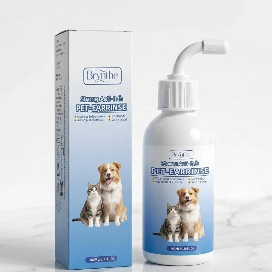 Gentle Pet Ear Cleanser | Odorless Solution for Dogs and Cats