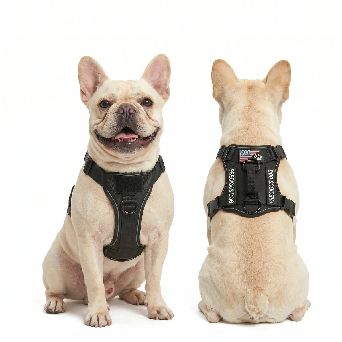 Tactical Dog Harness - Versatile and Durable Harness for All Breeds, Reflective Design, Adjustable No-Pull Control, Comfortable All-Day Wear, Easy Clip Attachment