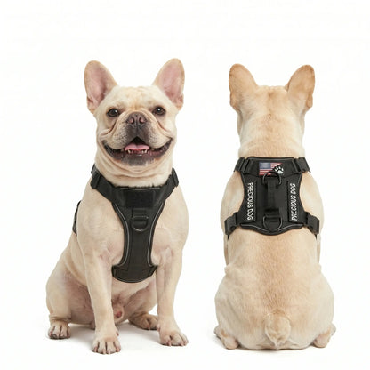 Tactical Dog Harness - Versatile and Durable Harness for All Breeds, Reflective Design, Adjustable No-Pull Control, Comfortable All-Day Wear, Easy Clip Attachment